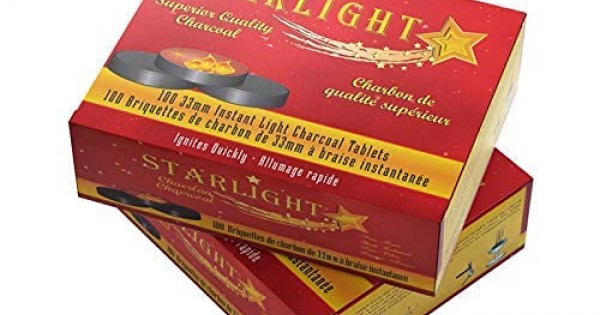 Starlight Charcoal 33mm Instant Light Charcoal Tablet Hookah 2 Roll, 20  Tablets 33 Mm Round Disc Hookah Shisha Incense -  Israel